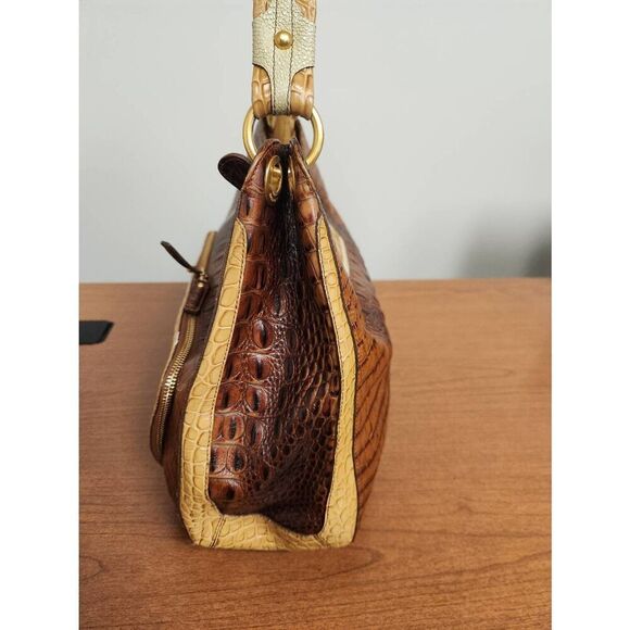 Brahmin (Jabou) Pecan Tricolor Collection shoulder bag. Excellent used condition - Picture 6 of 15